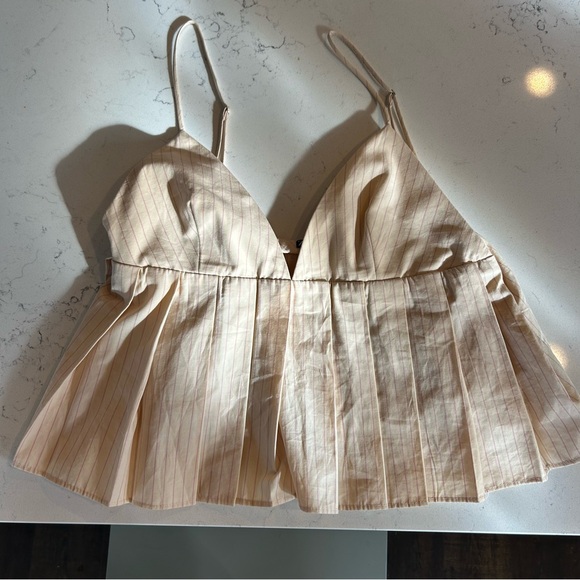 Zara Cream Tank Top - Picture 1 of 4
